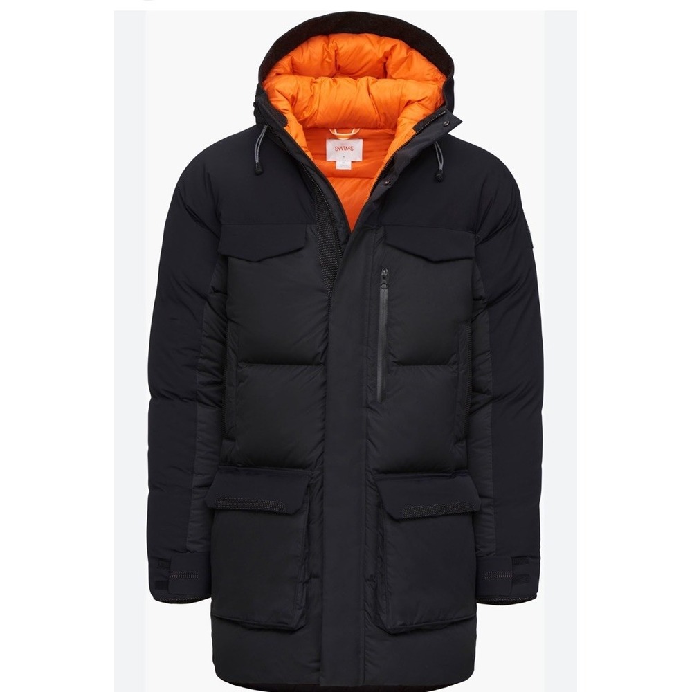 Swims Goode Down Explorer Parka‎ Black, Size M NWOT